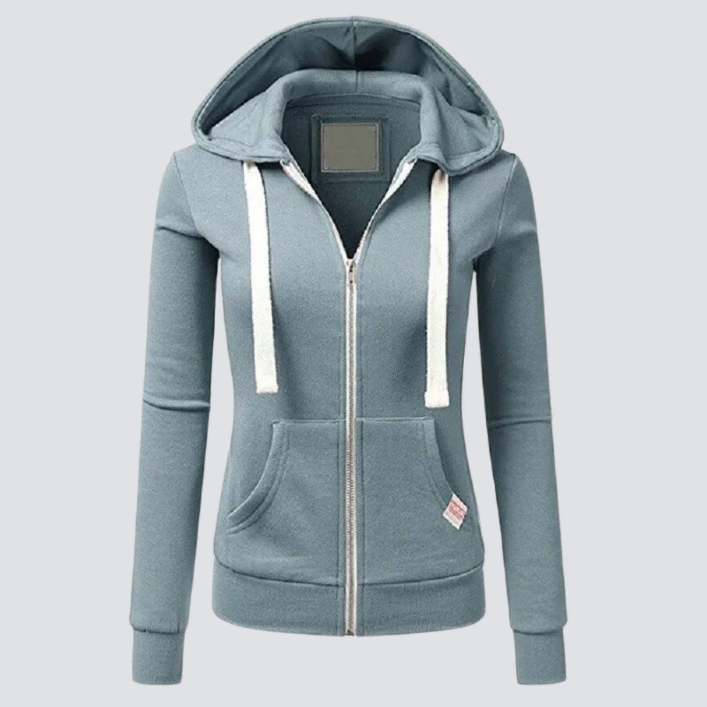 Heidi-Mode | Wool Sweatshirt with Drawstring and Zipper