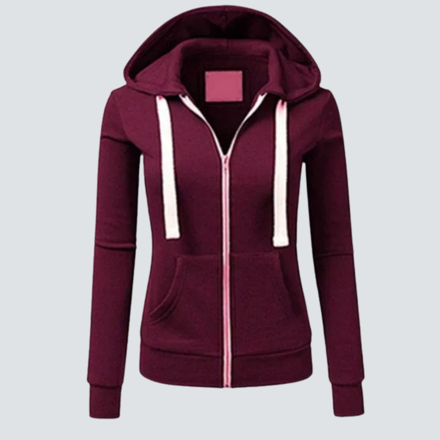 Heidi-Mode | Wool Sweatshirt with Drawstring and Zipper