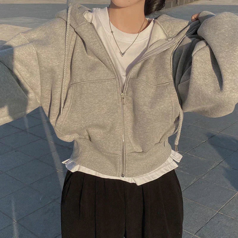 Large Zip-Up Sweatshirts
