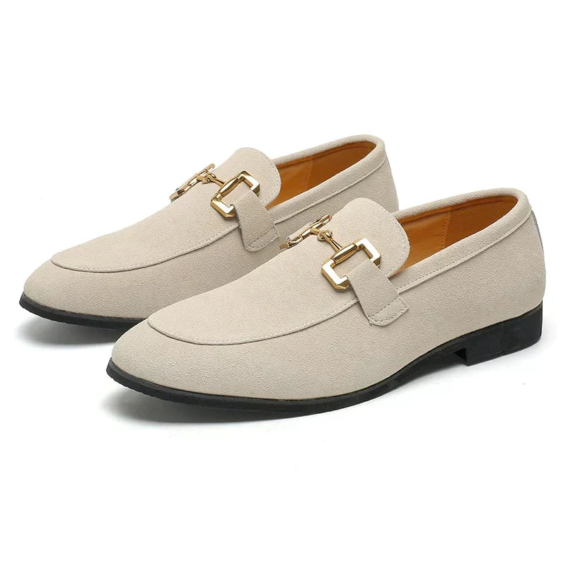 Loafer with Metal Buckle