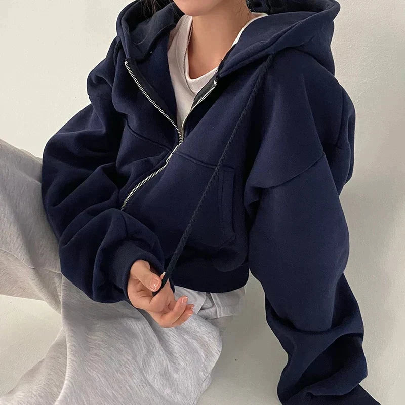 Large Zip-Up Sweatshirts