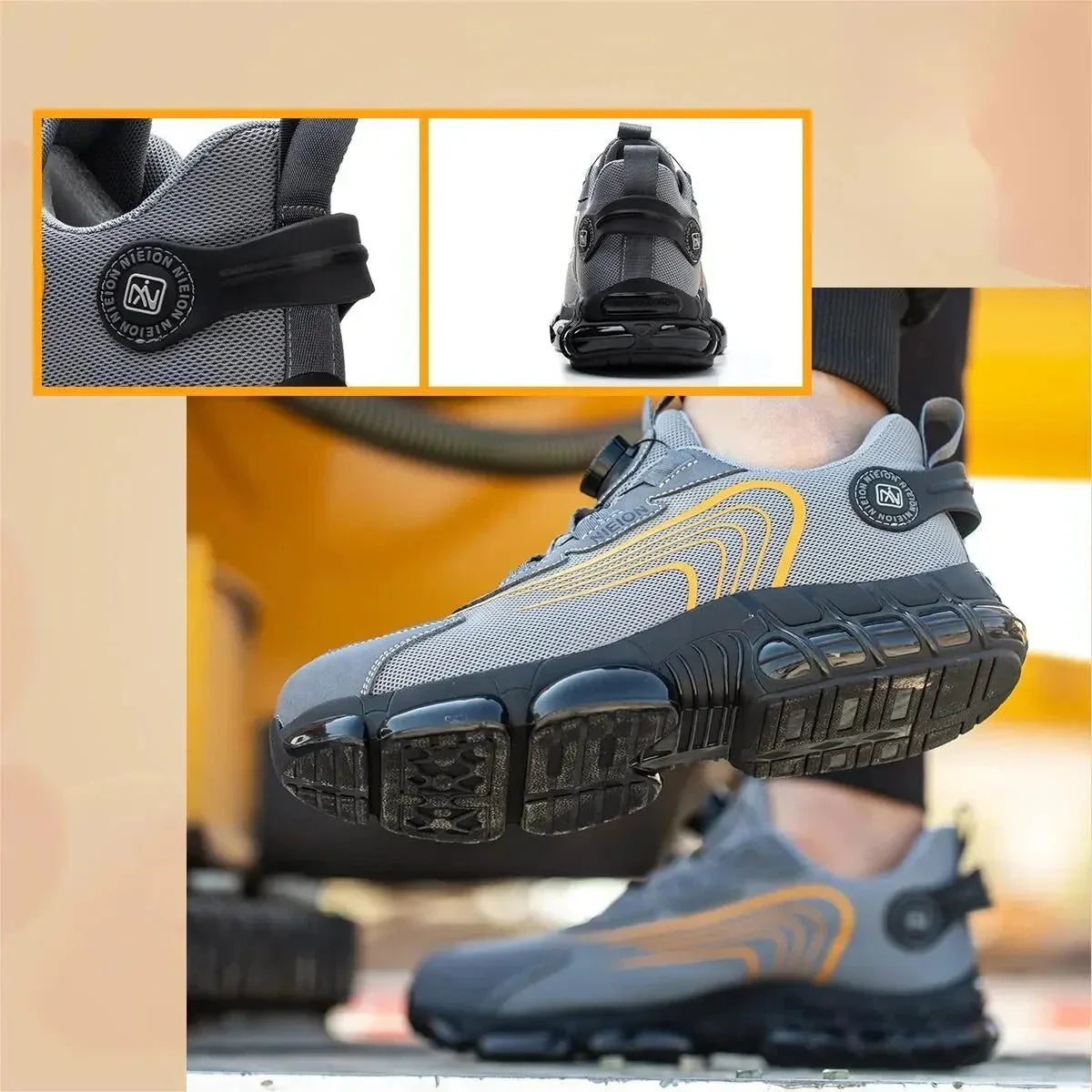Heidi-Mode - Safety Shoes with Rotatable Buckle Closure