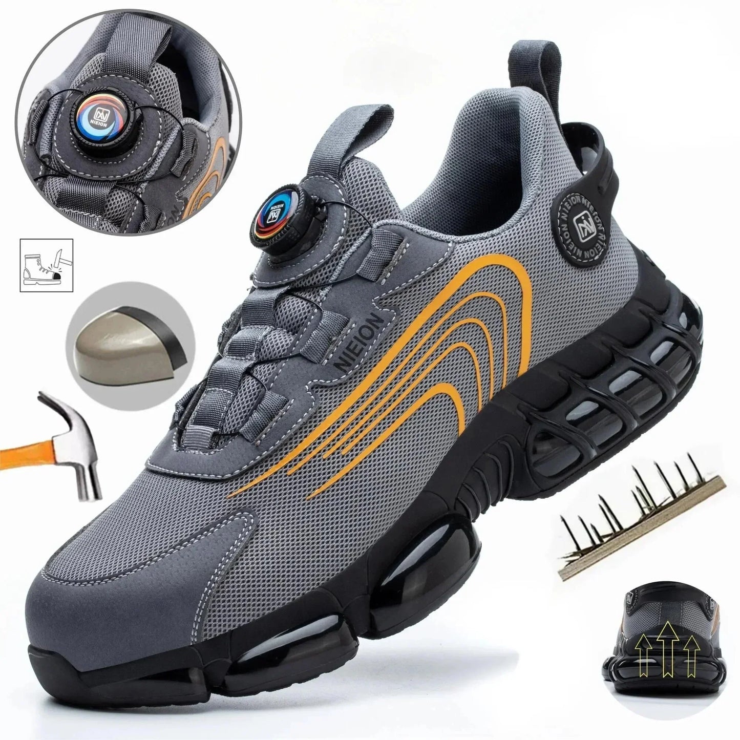 Heidi-Mode - Safety Shoes with Rotatable Buckle Closure