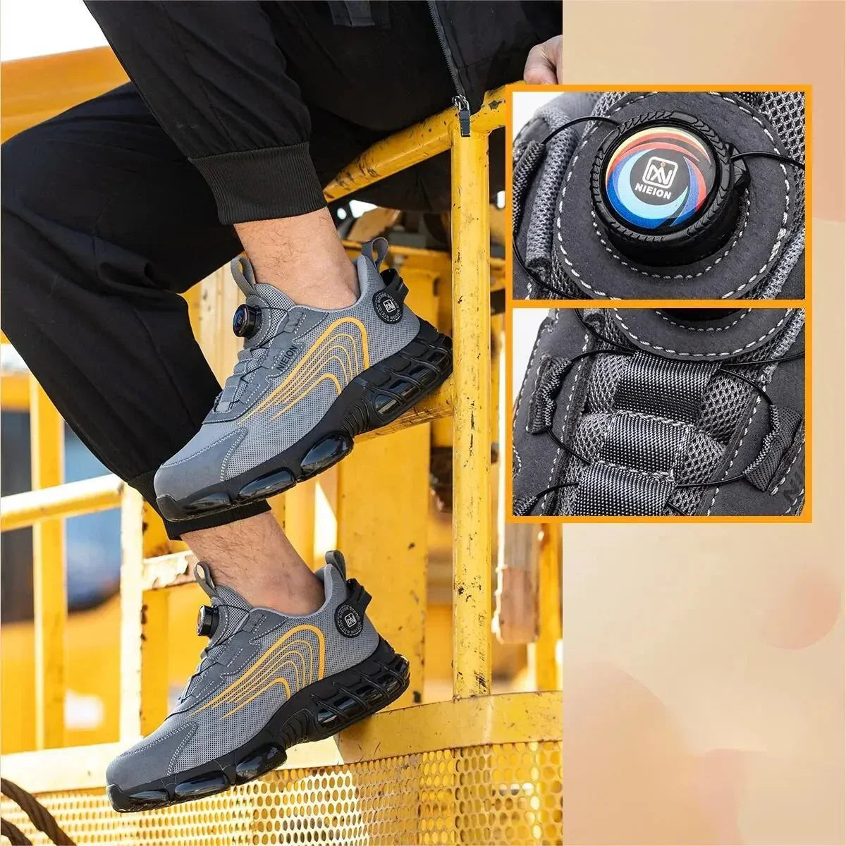 Heidi-Mode - Safety Shoes with Rotatable Buckle Closure