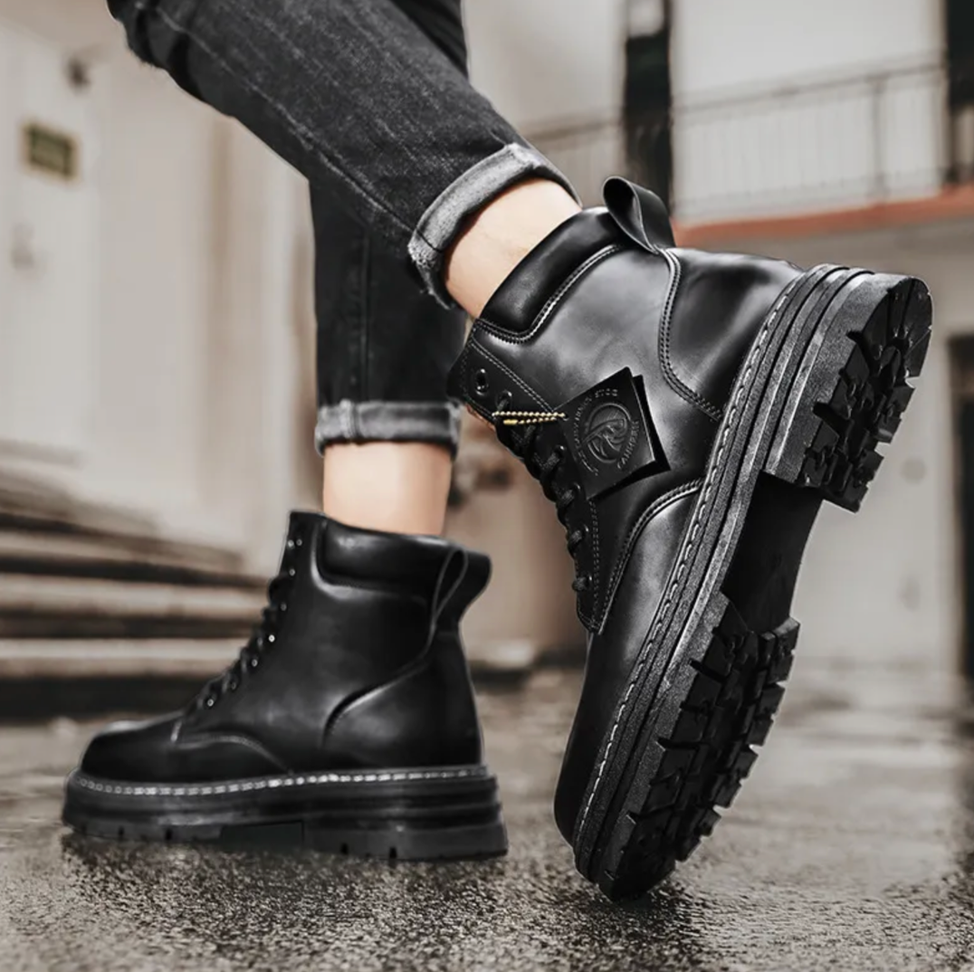 Heidi-Mode - Comfortable Lace-Up Boots for Men