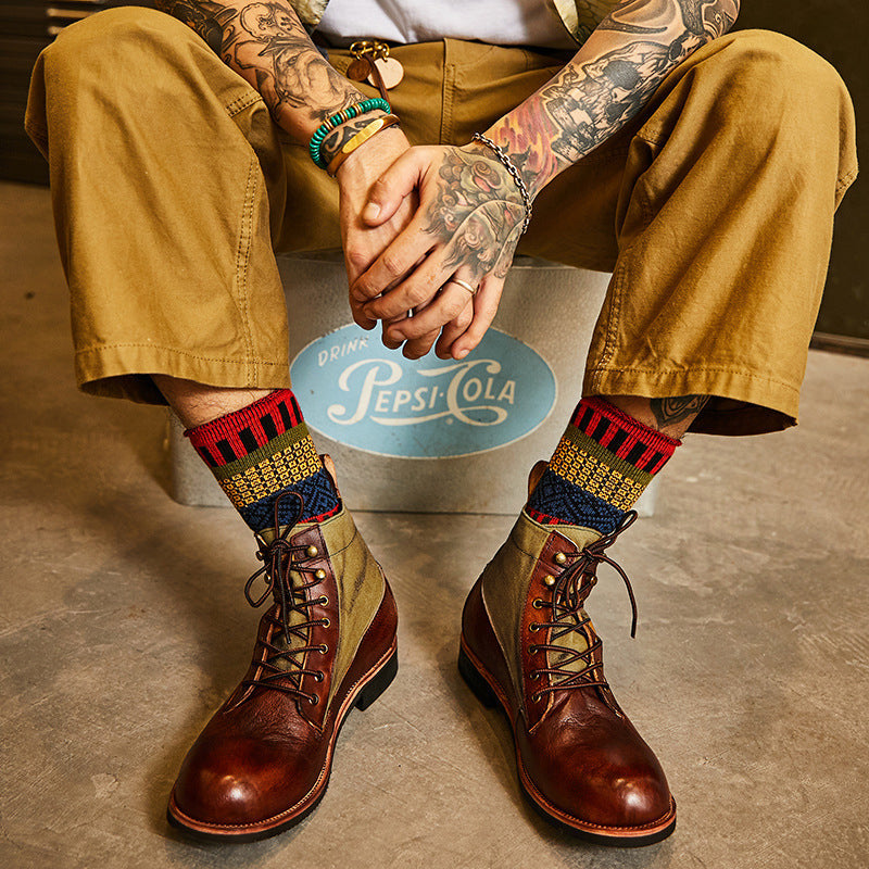 Boots made of genuine leather