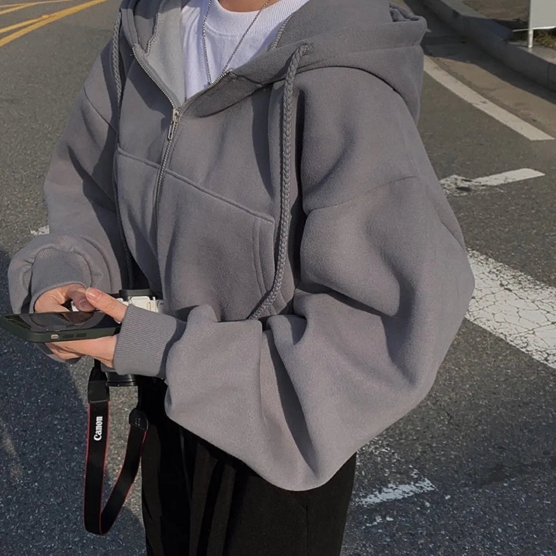 Large Zip-Up Sweatshirts