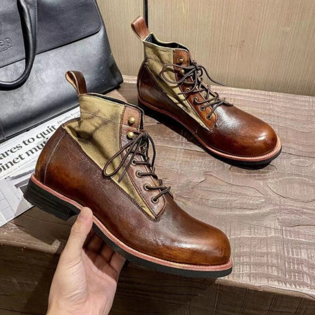 Boots made of genuine leather