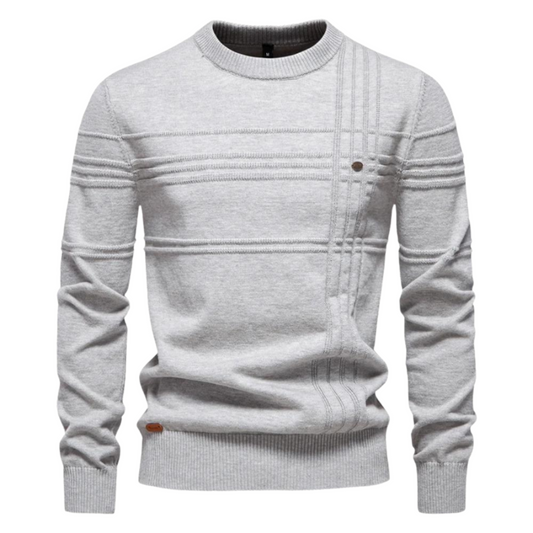 Cassian | Classic Herringbone Elegance Sweater