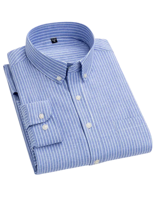Devon | Modern Striped Cotton Shirt