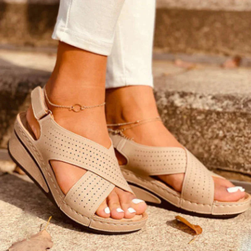 Orthopedic Ankle Strap Cross Sandals