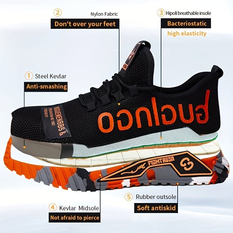 Bright Safety Shoes with Steel Toe