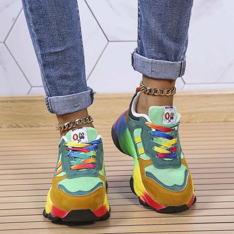 Colorful orthopedic sneakers with style
