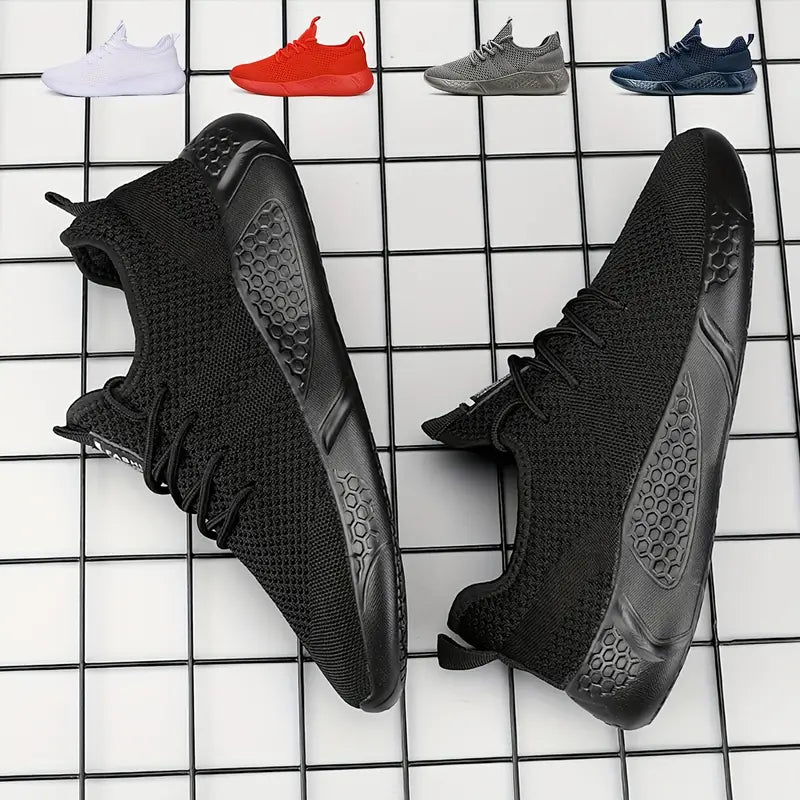 – lightweight, breathable running shoes