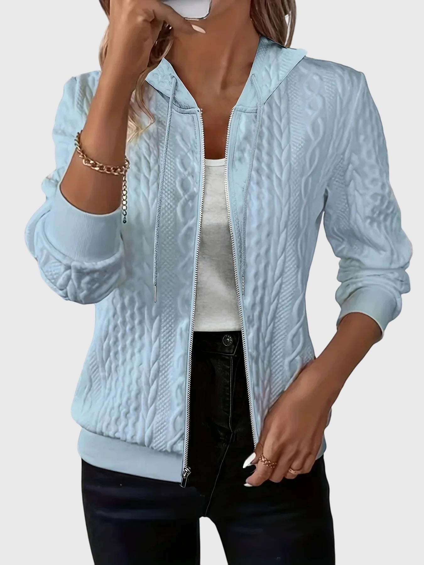 Lena - Hoodie With Zipper