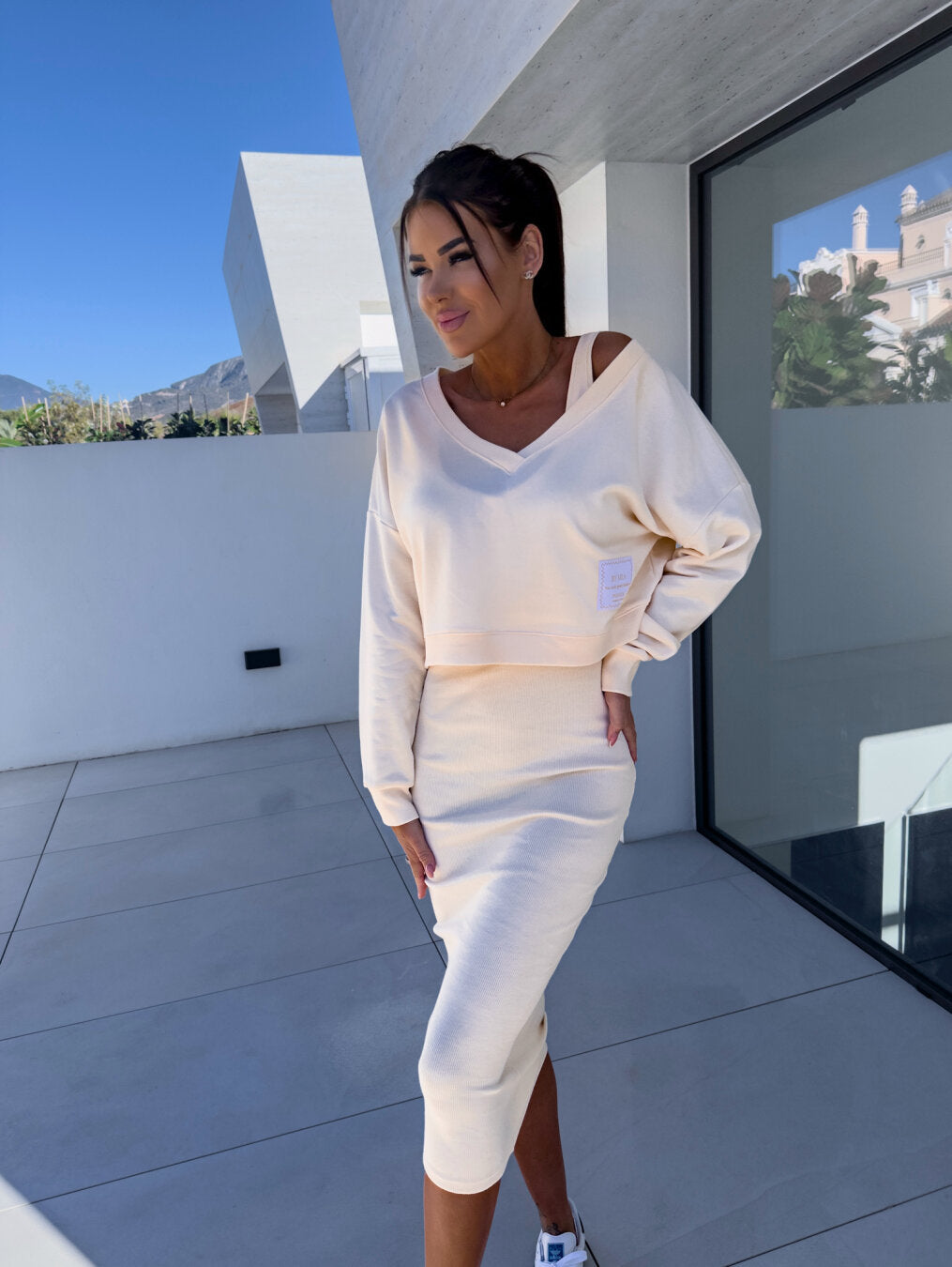 Heidi | Sweatshirt Dress Set