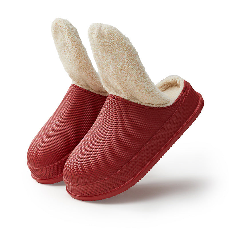 Warm Slippers with Wool Lining