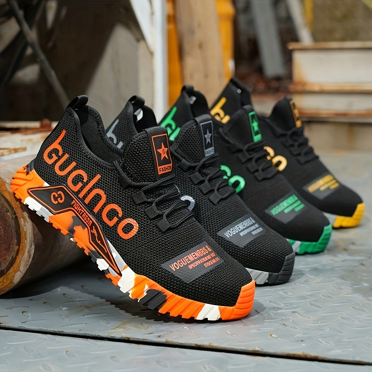 Bright Safety Shoes with Steel Toe