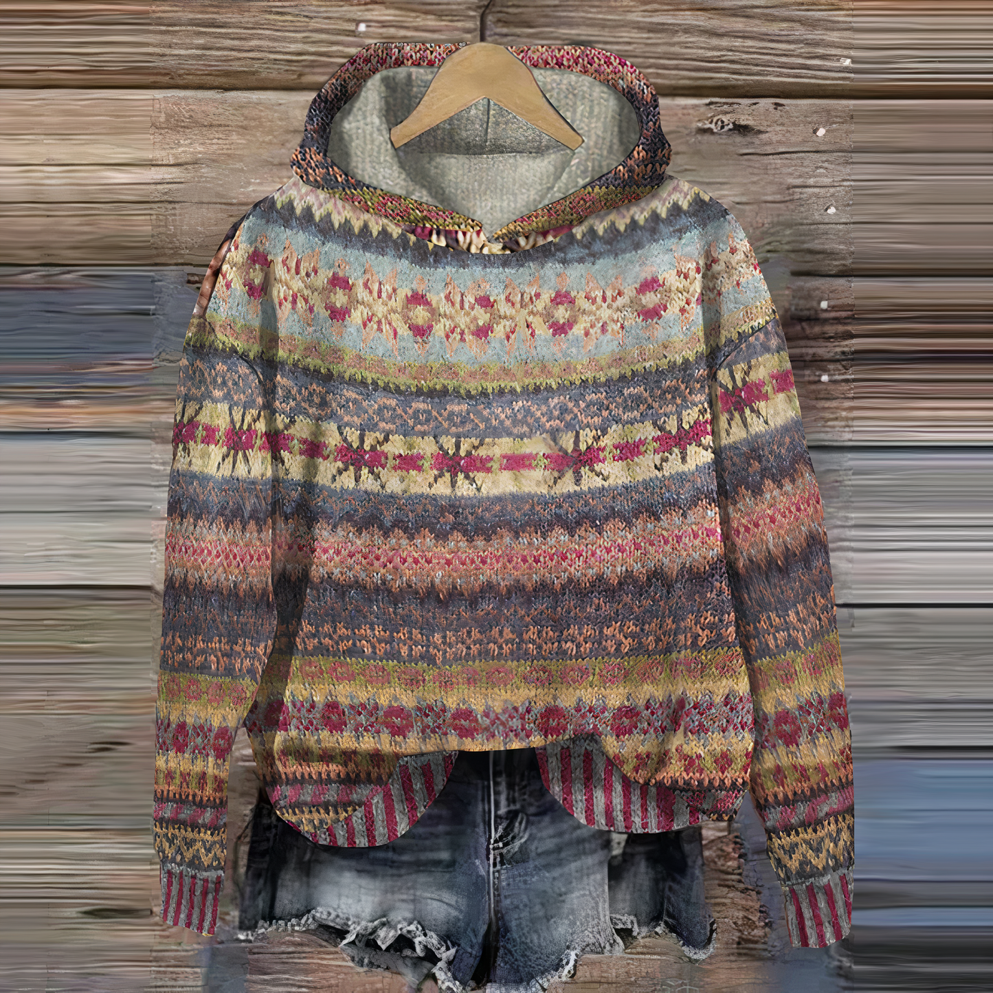 Heidi-Mode | Vintage Hooded Sweater Mika