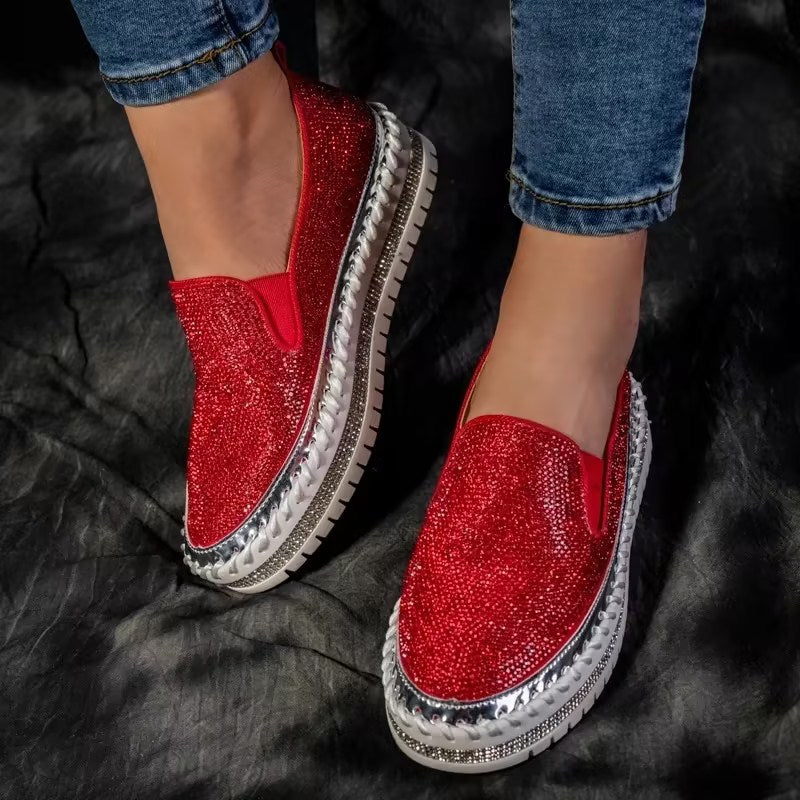 Orthopedic Shoes with Rhinestones