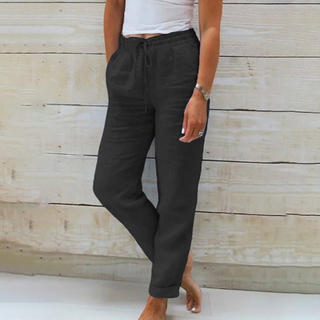 【Cotton】Casual Straight Cut Pants
