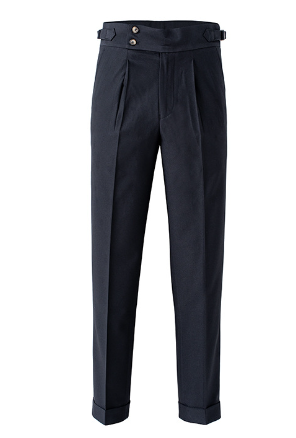 Heidi-Mode - Classic Pleated Trousers with Belt Loops