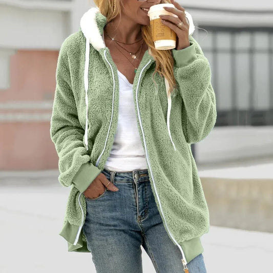 Heidi-Mode | Extra Warm Teddy-Fleece Zip Hoodie
