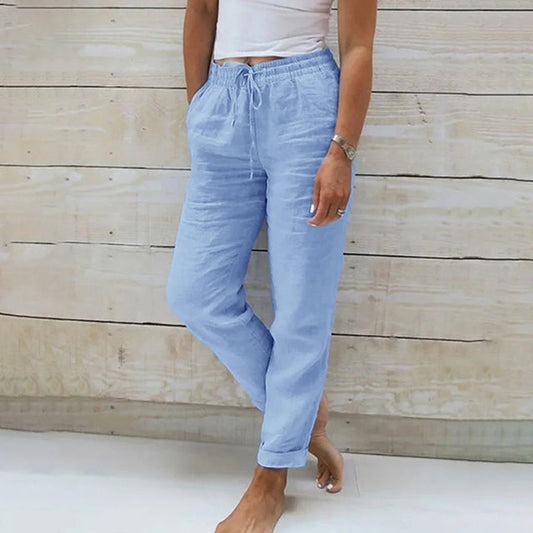 【Cotton】Casual Straight Cut Pants