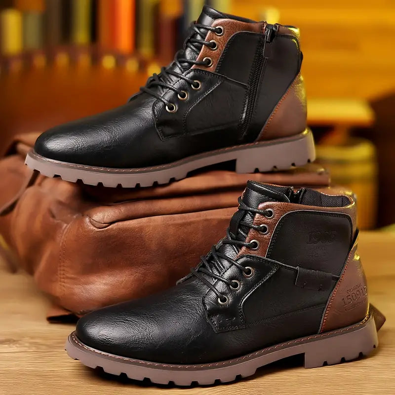 Heidi-Mode – Classic Autumn Boots with Zipper for Men