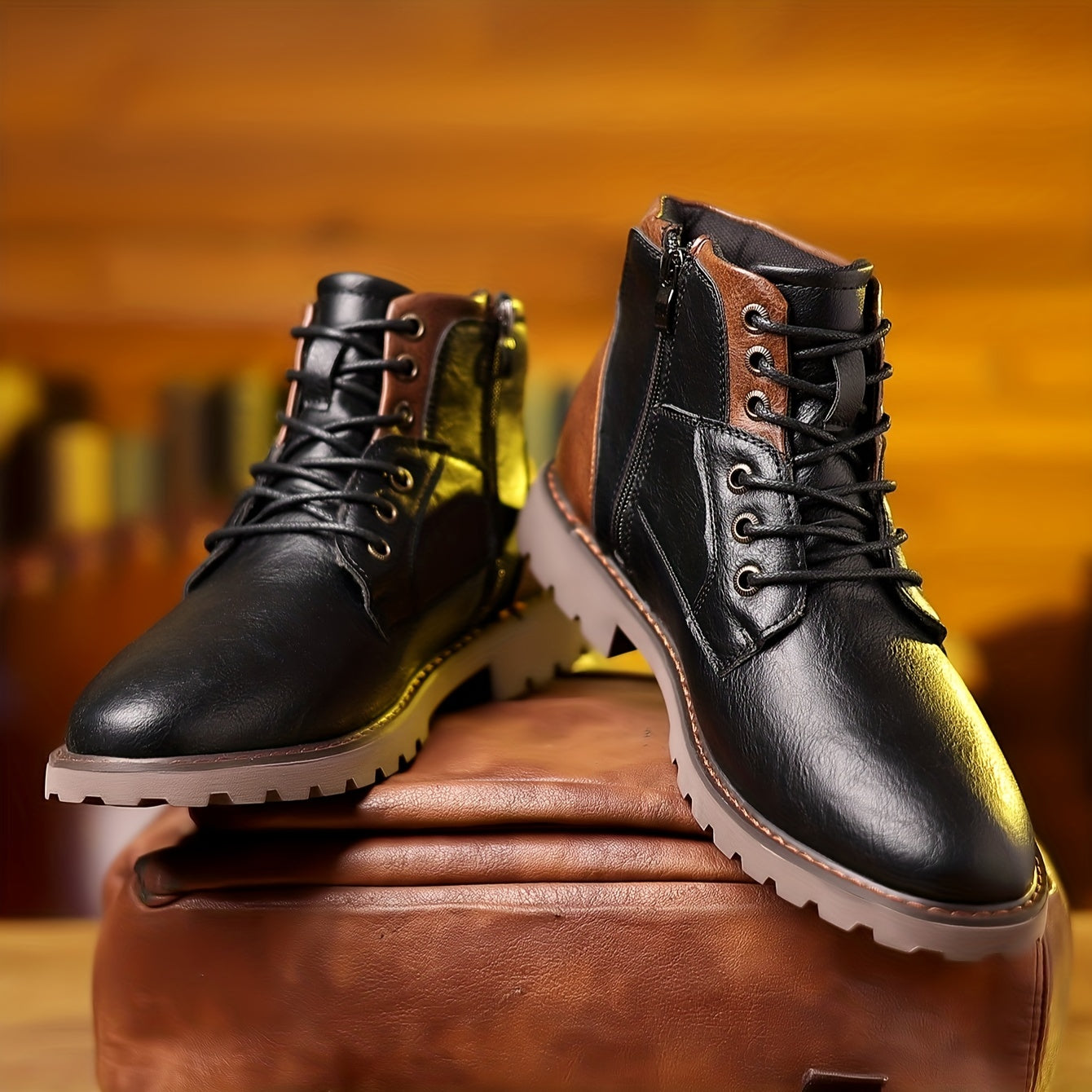 Heidi-Mode – Classic Autumn Boots with Zipper for Men