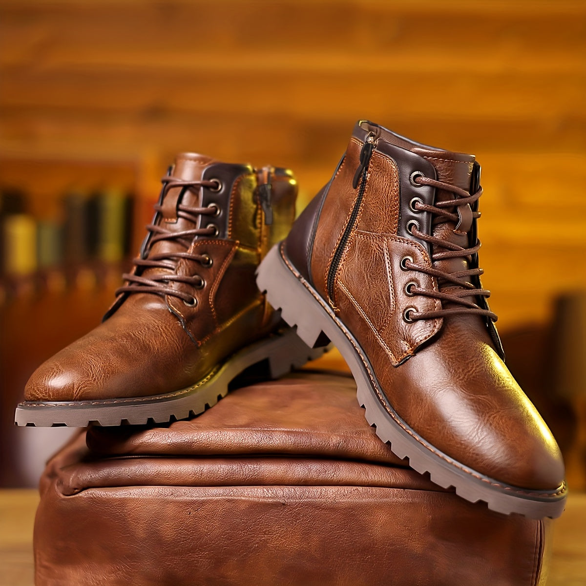 Heidi-Mode – Classic Autumn Boots with Zipper for Men