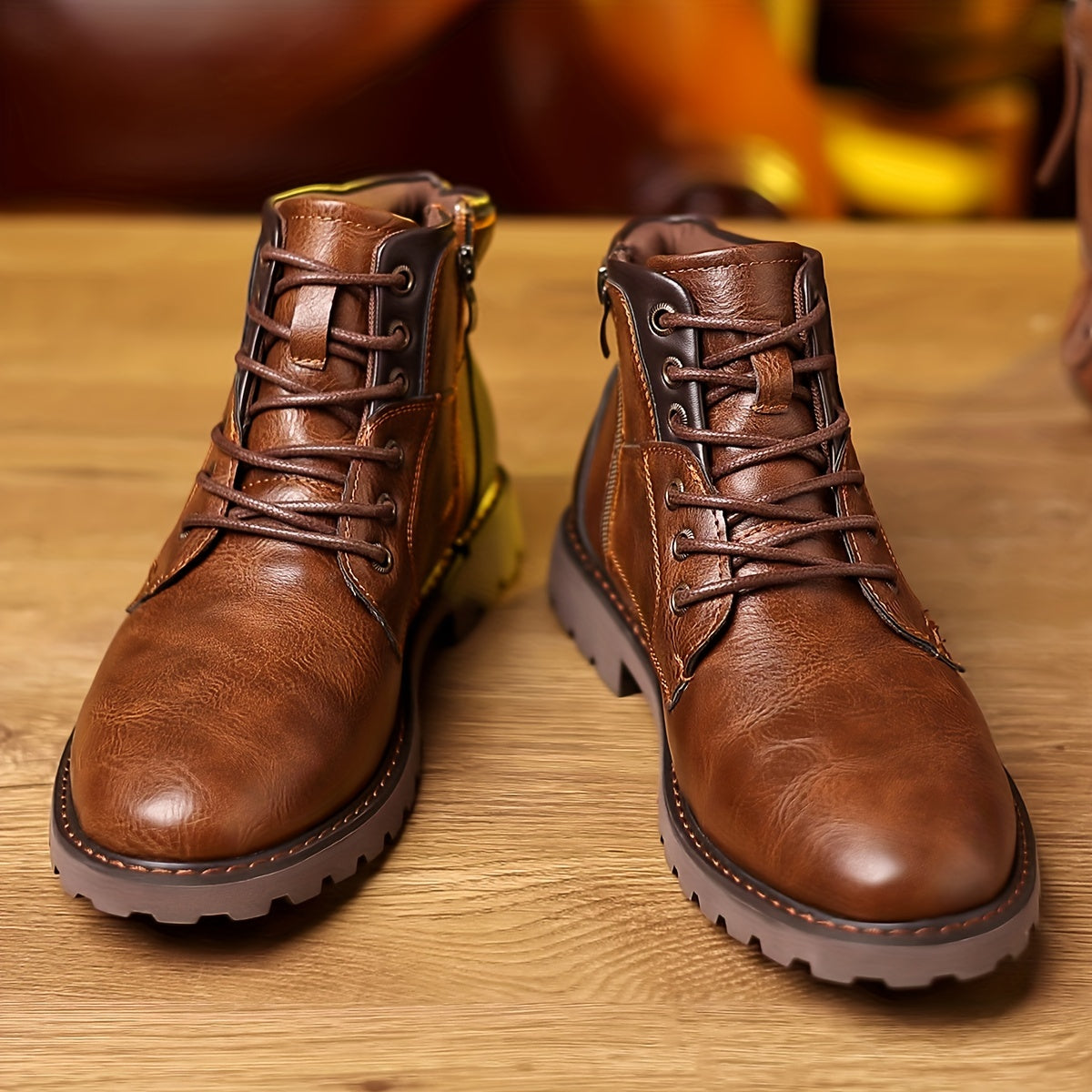 Heidi-Mode – Classic Autumn Boots with Zipper for Men