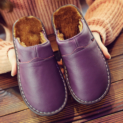 "Heidi Mode – Waterproof Brown Slippers for Men"