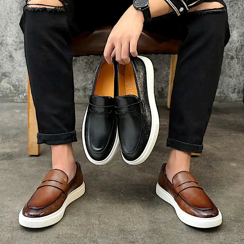 Heidi-Mode Casual, Flat Men's Loafer