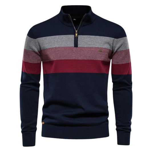 Henri | Modern Zip-Up Collar Sweater